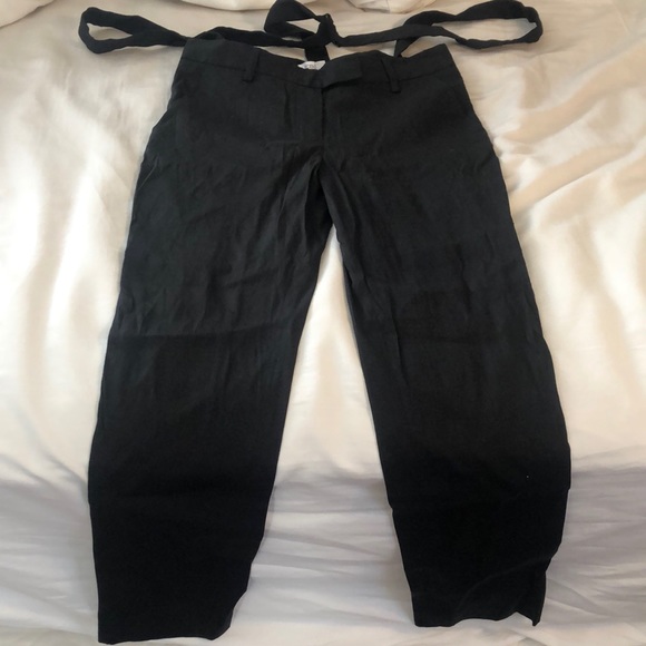 BCBG Linen Pants + removable overall straps - Picture 11 of 11